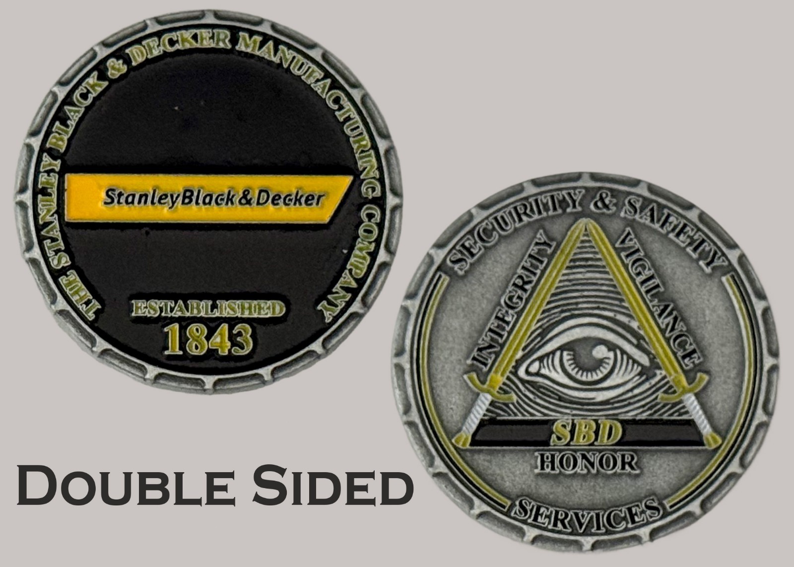 Stanley Black & Decker Security Safety Services Challenge Coin  J#38