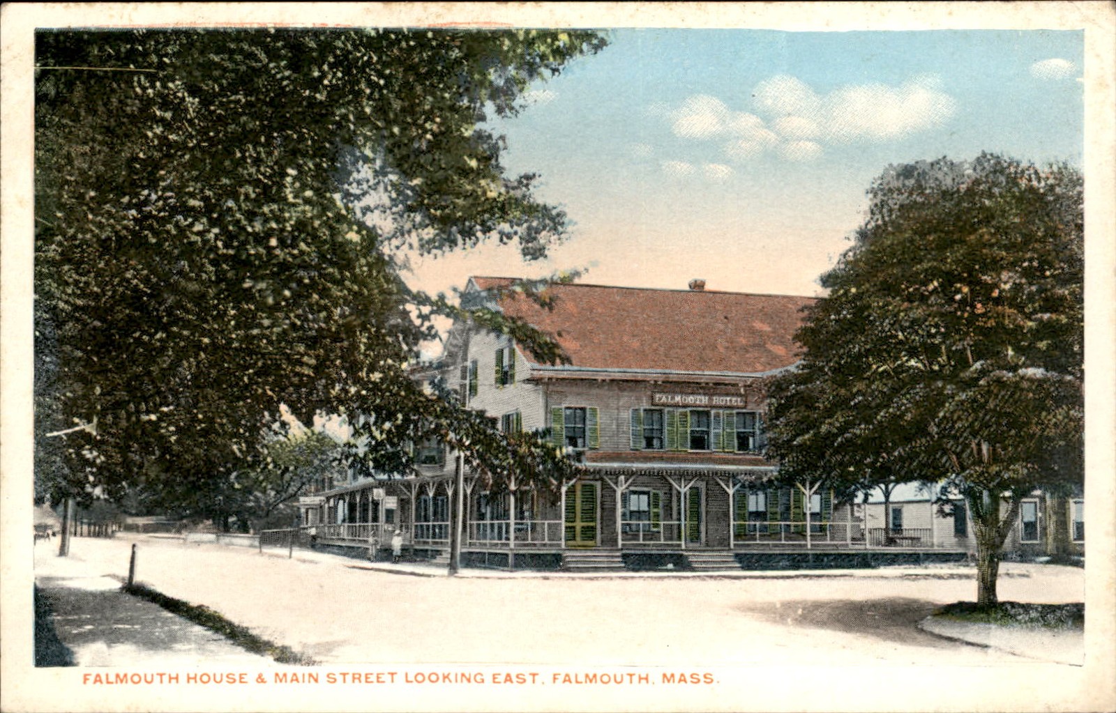 Falmouth MA Falmouth House L. P. Cole c1907-15 Vintage Postcard Falmouth MA Falmouth House L. P. Cole c1907-15 Vintage Postcard