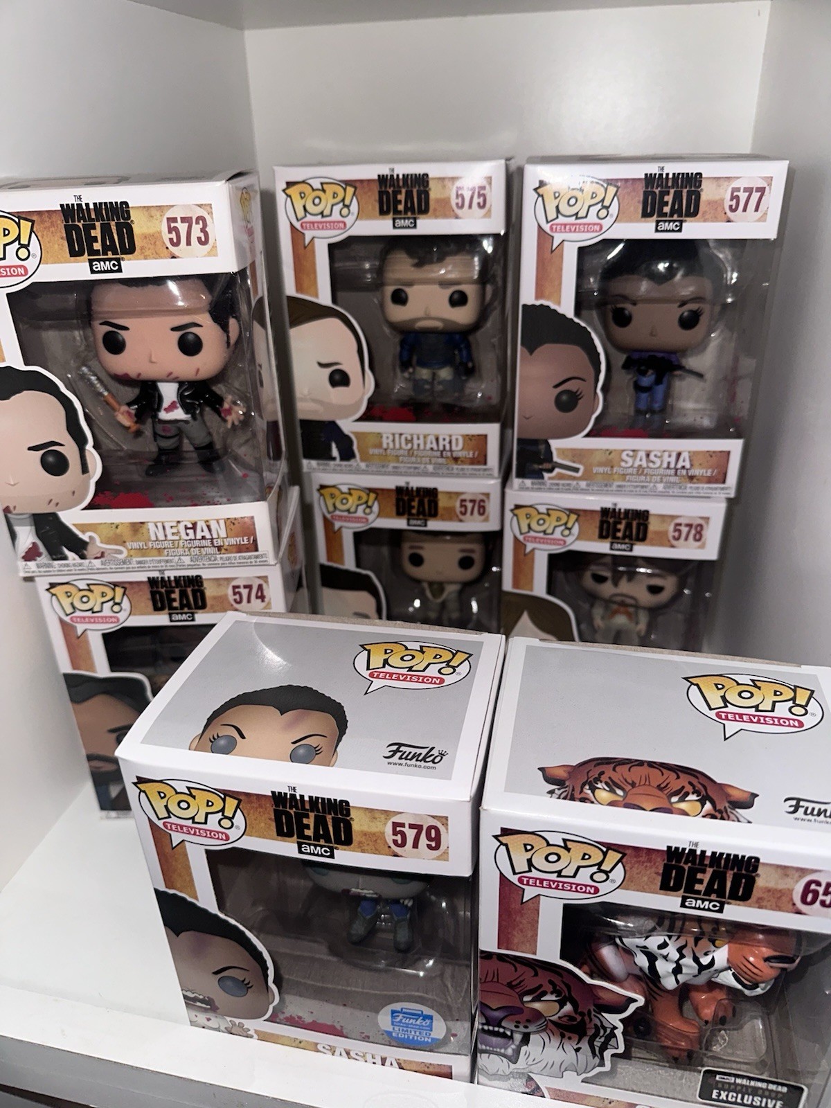The Walking Dead Funko Pops Edition 9. Lot Of 8. New. See Details