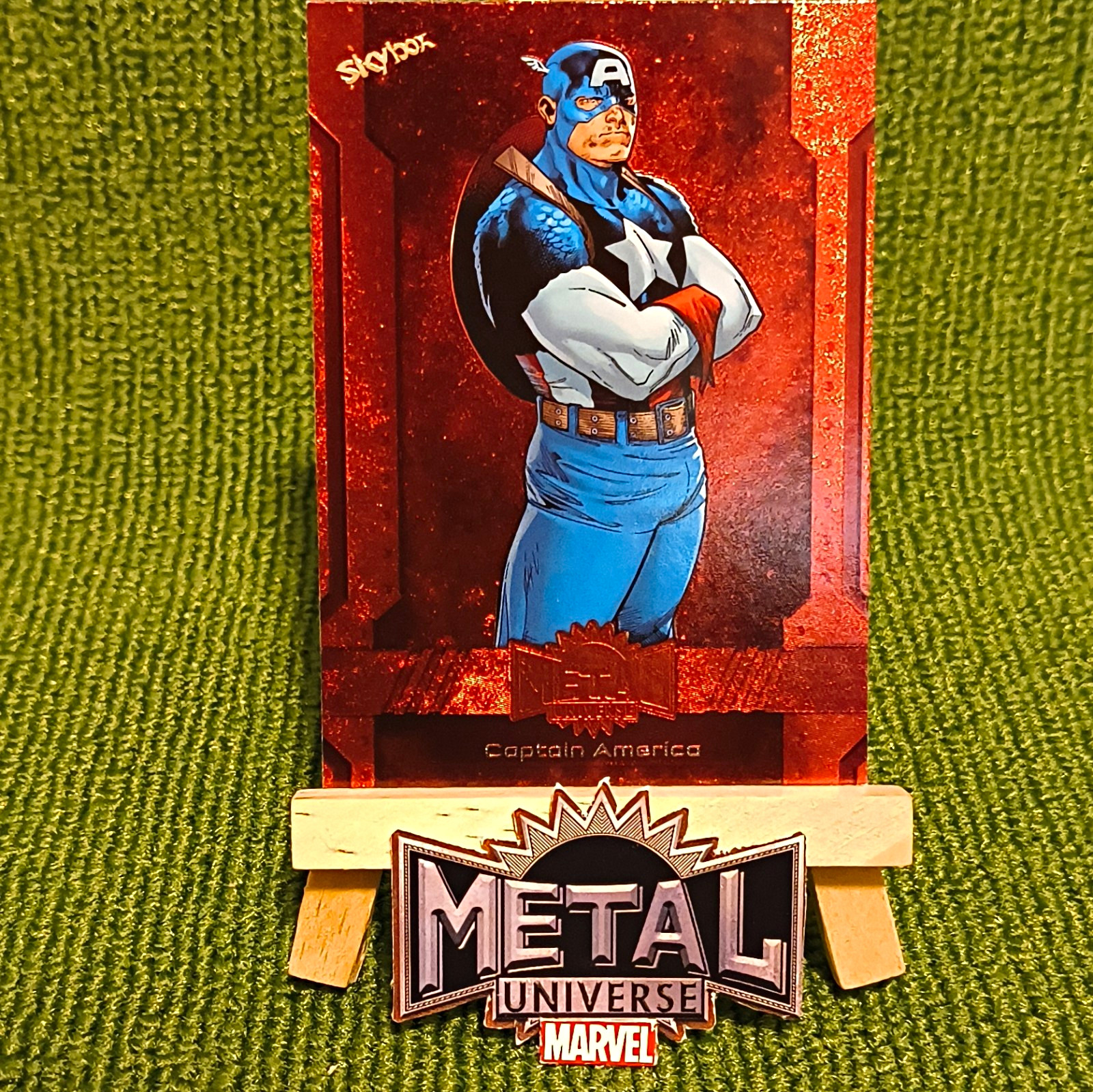 SkyBox 2023 Marvel Metal Universe Captain America Copper #116