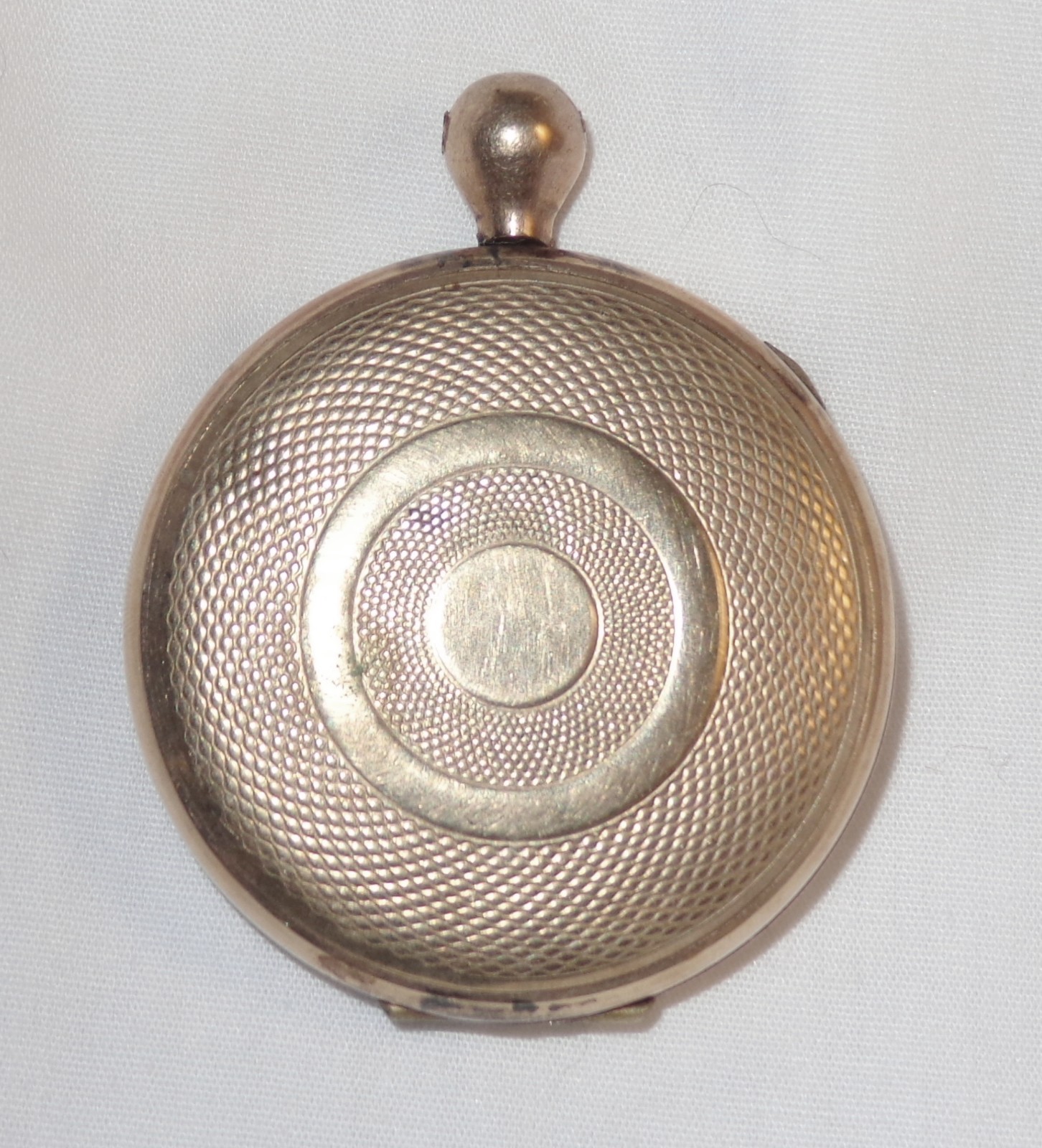 1950s Vintage MID CENTURY Estate BRASS Photo LOCKET PENDANT  1.5\