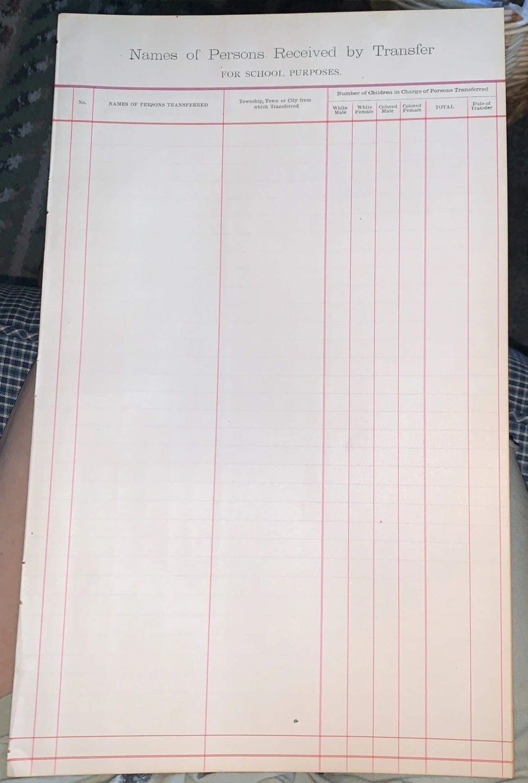 Over 100 Yrs Old Antique 1800’s Record Of Transfer Of Children For School Purp Over 100 Yrs Old Antique 1800’s Record Of Transfer Of Children For School Purp