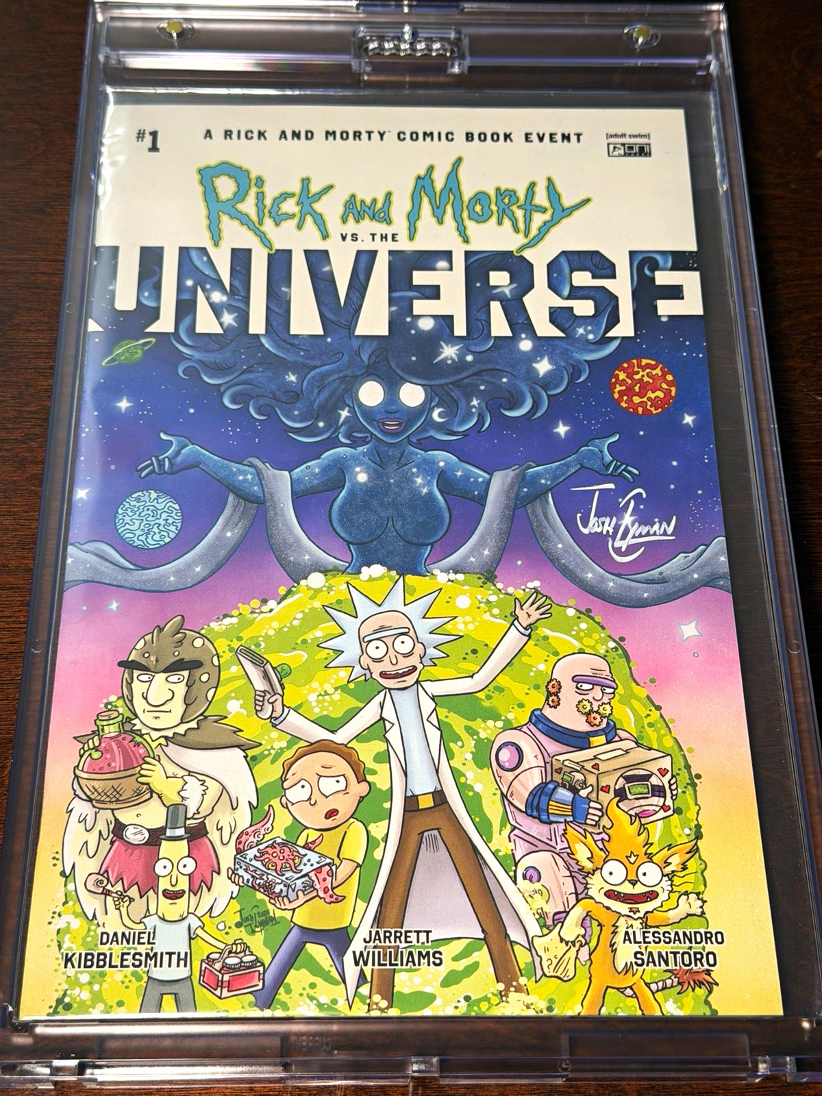 FREE SHIPPING Rick and Morty vs. the Universe #1 Signed by Josh Lyman w/ COA