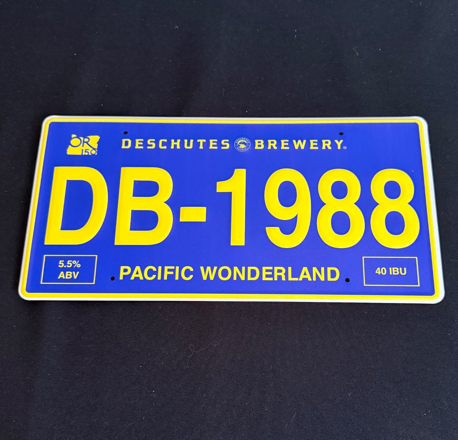 Deschutes Brewery Metal License Plate Tin Tacker 12\