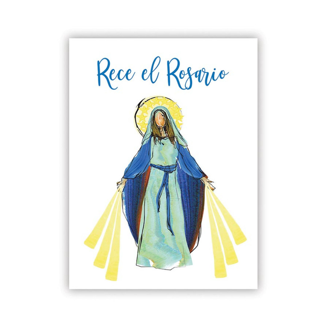 (2 Copias) Rece el Rosario Espanol Spanish Prayers to Pray the Rosary Catholic