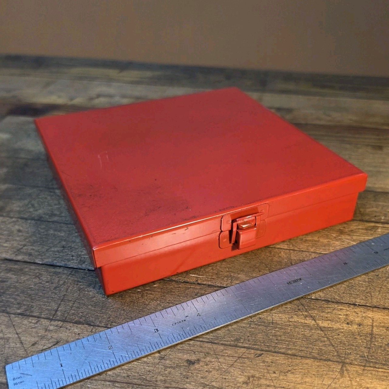 Vintage PROTO Mechanics HEAVY DUTY STEEL Tool Box Organizer Cabinet 7x7x1¼ ☆USA