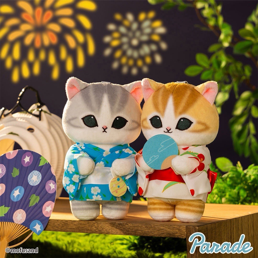 Mofusand Wedding Kimono Bride & Groom Cat Plush Set Japan Mofusand Wedding Kimono Bride & Groom Cat Plush Set Japan