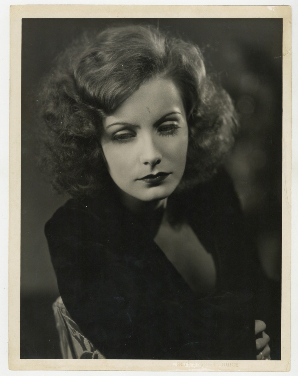 Greta Garbo by Ruth Harriet Louise Stamped 1928 Oversize Portrait Photo L183 Greta Garbo by Ruth Harriet Louise Stamped 1928 Oversize Portrait Photo L183