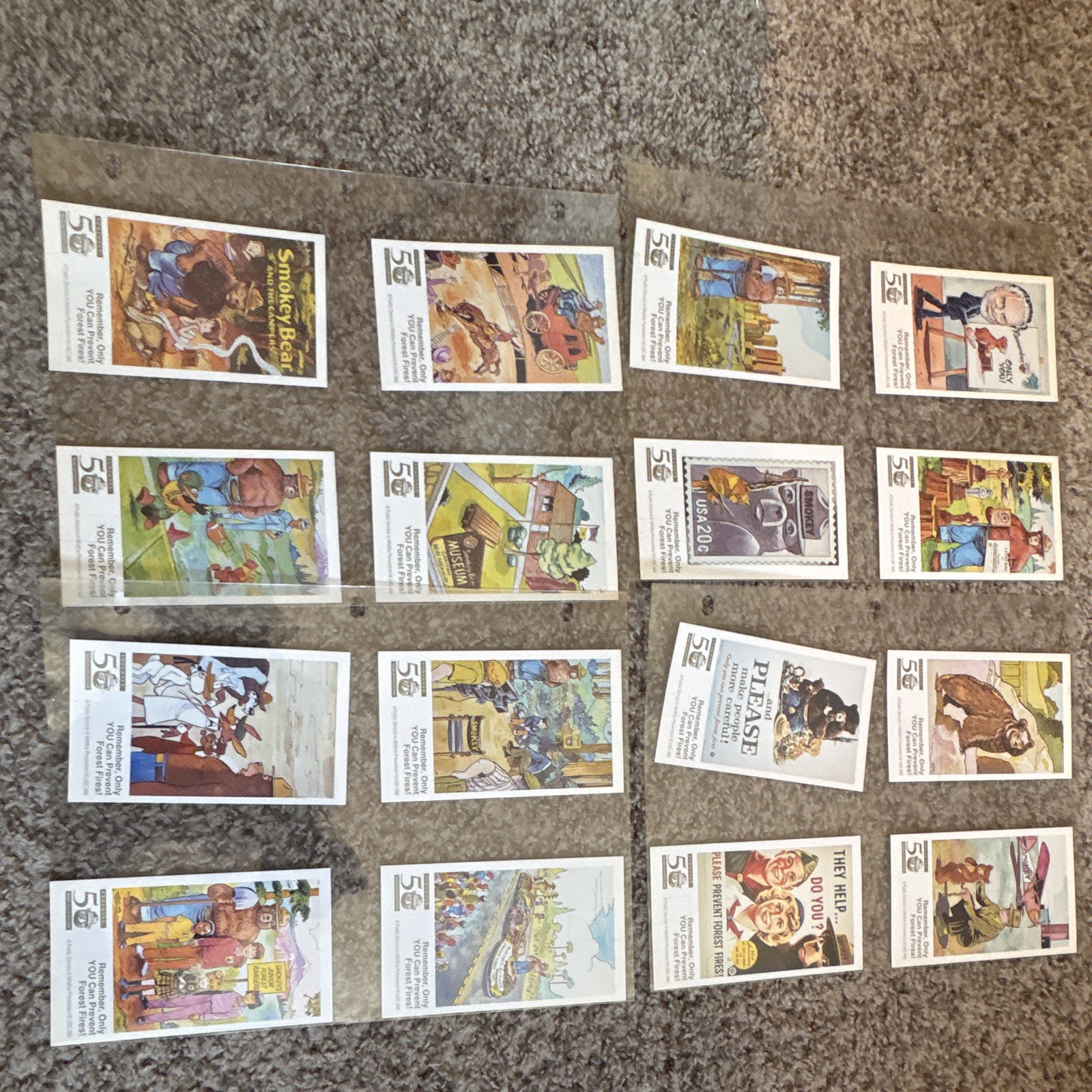 USPS 1984 Smokey Bear Stamp Set Non-Sport Trading Cards Lot (12) USPS 1984 Smokey Bear Stamp Set Non-Sport Trading Cards Lot (12)