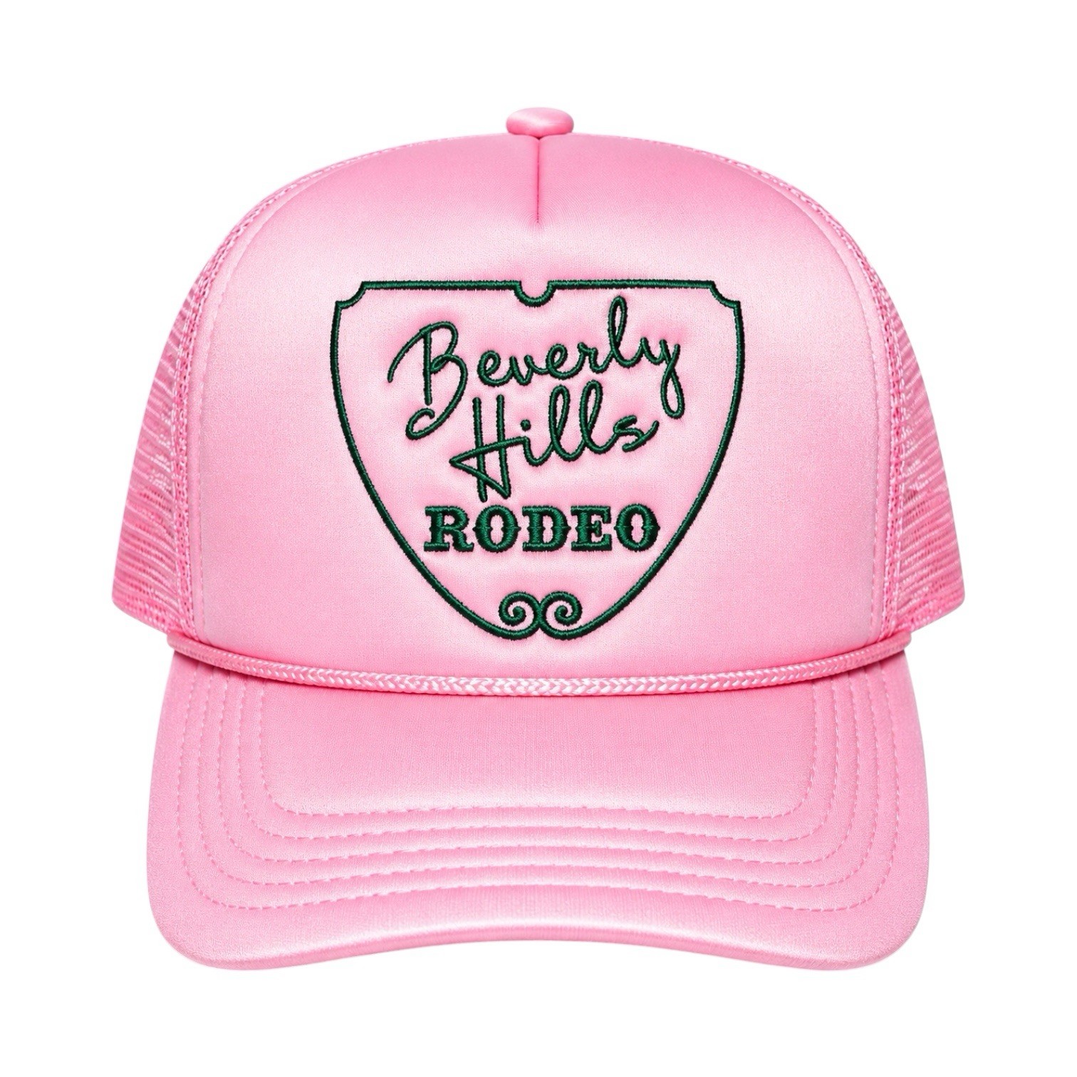 Beverly Hills Rodeo Pink Hat First Class Cowboys Snapback Green Logo SOLD OUT