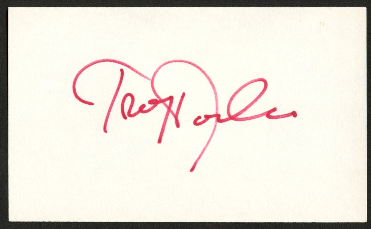 Troy Donahue d2001 signed autograph 3x5 card Actor Hawaiian Eye R182 Troy Donahue d2001 signed autograph 3x5 card Actor Hawaiian Eye R182
