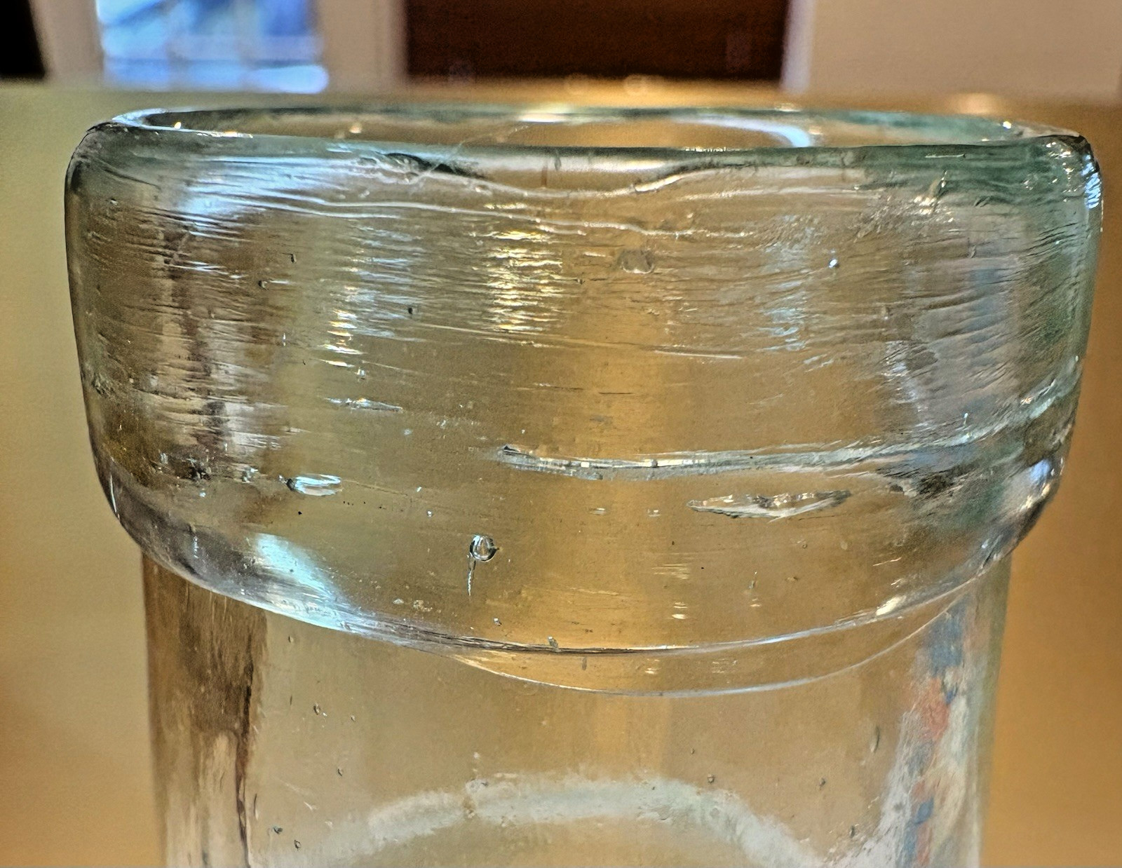 CRUDE Antique KILNER BROS Pickle Jar CBK 4176 Heavy Whittle Drippy Applied Lip CRUDE Antique KILNER BROS Pickle Jar CBK 4176 Heavy Whittle Drippy Applied Lip