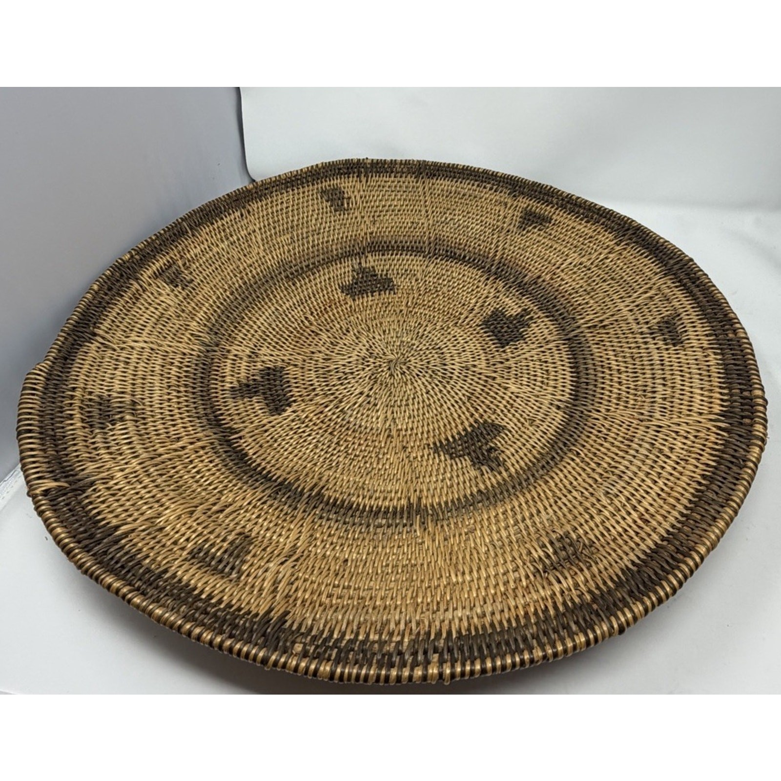 Makenge Root Basket Hand Made in Zambia Africa African MCM Vintage