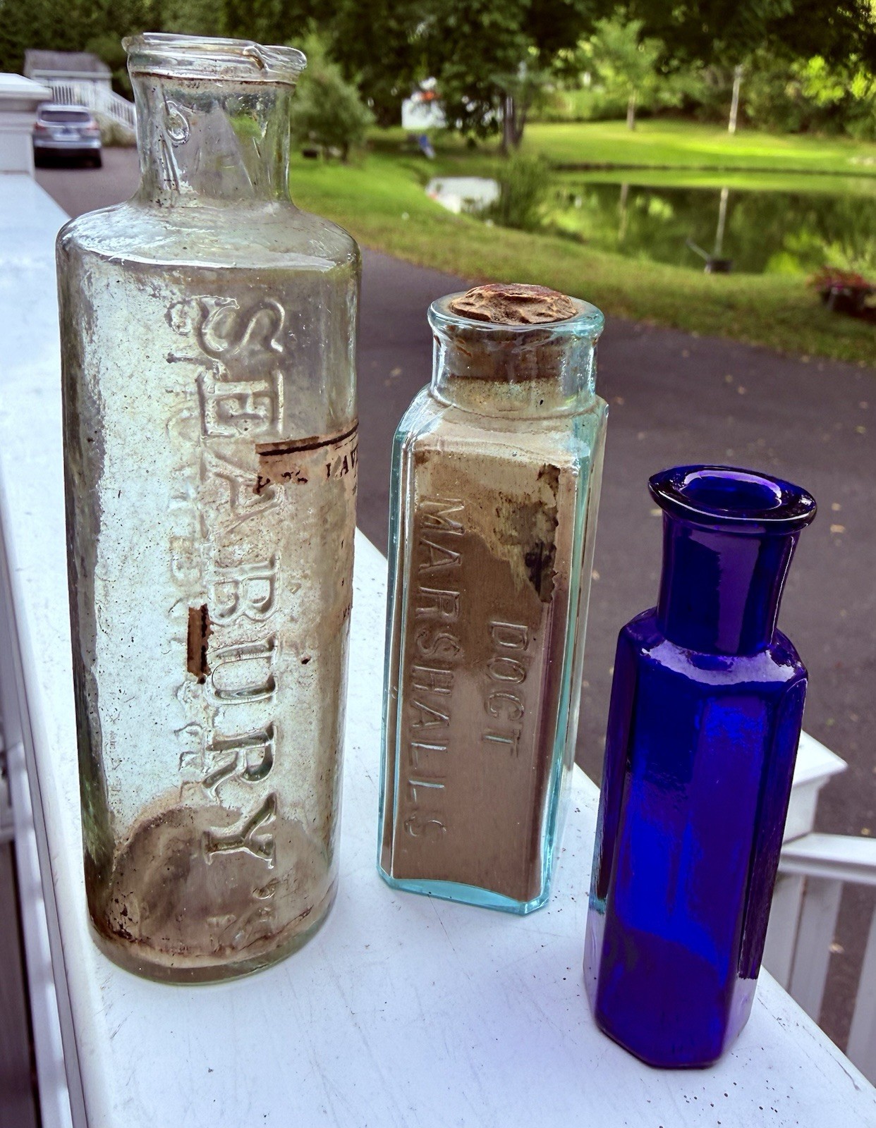 Rare Lot Of (3) Seaburys Cough Balsam OP Doc Marshall’s Snuff Contents Cork Blue Rare Lot Of (3) Seaburys Cough Balsam OP Doc Marshall’s Snuff Contents Cork Blue