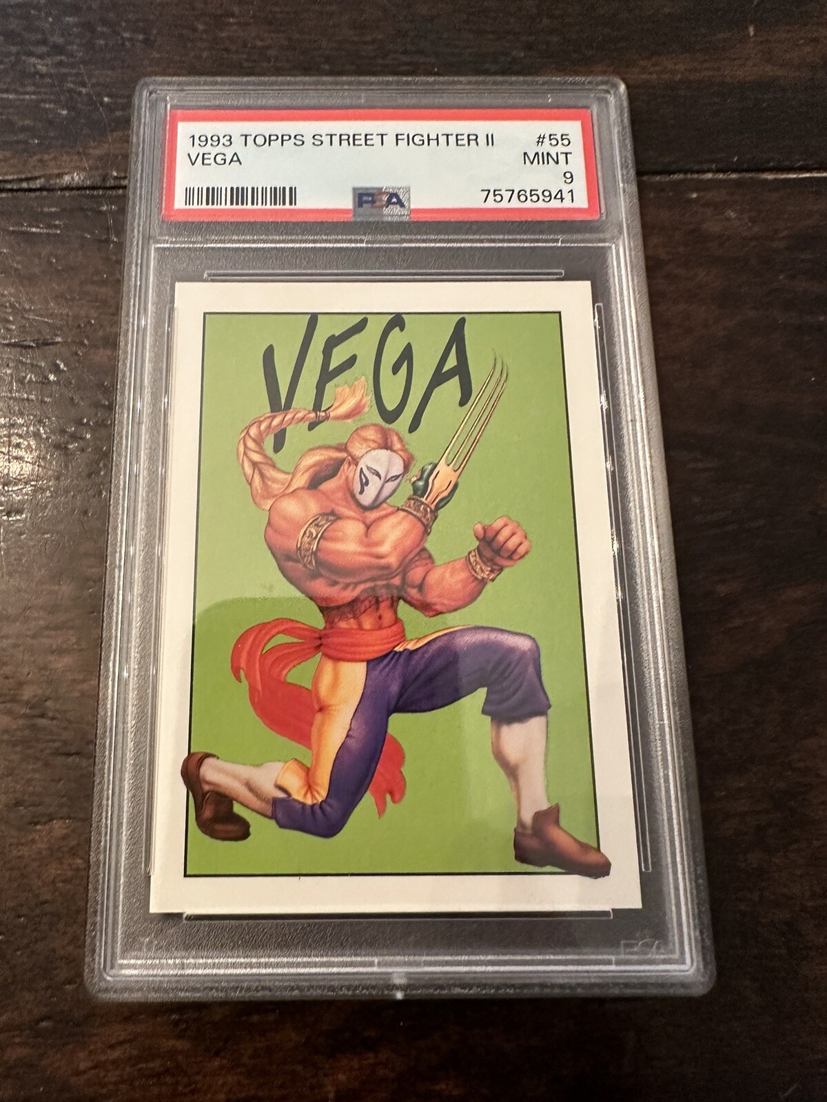 1993 Topps Street Fighter II #55 - Vega - PSA 9 1993 Topps Street Fighter II #55 - Vega - PSA 9