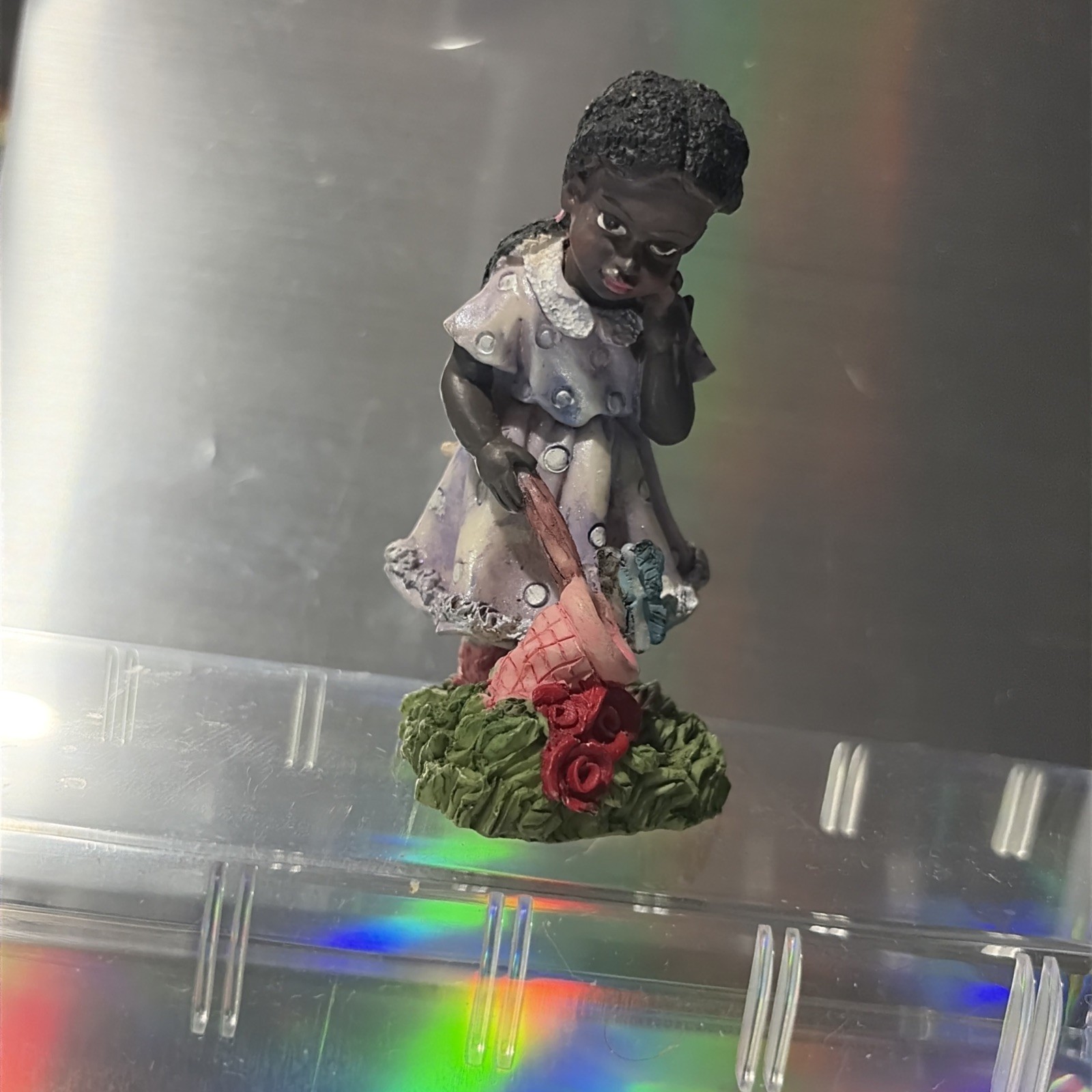 Vintage Resin Collectible African American Child Figurine Vintage Resin Collectible African American Child Figurine