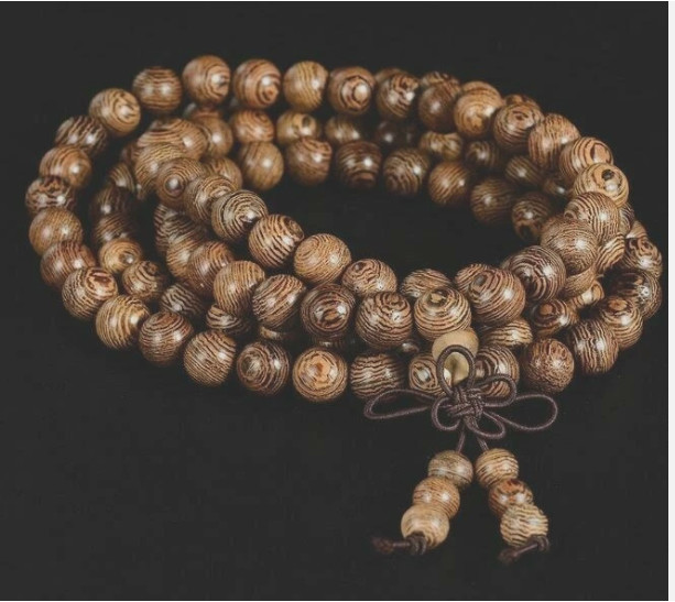 Natural Sandalwood 108 Bead Bracelet Buddhist Meditation Prayer Rosary Unisex Natural Sandalwood 108 Bead Bracelet Buddhist Meditation Prayer Rosary Unisex
