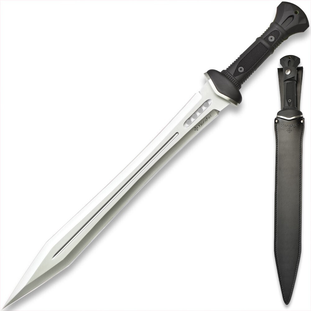 Honshu Gladiator Sword, Leather Belt Sheath, Modern Gladius Design, 25 Honshu Gladiator Sword, Leather Belt Sheath, Modern Gladius Design, 25