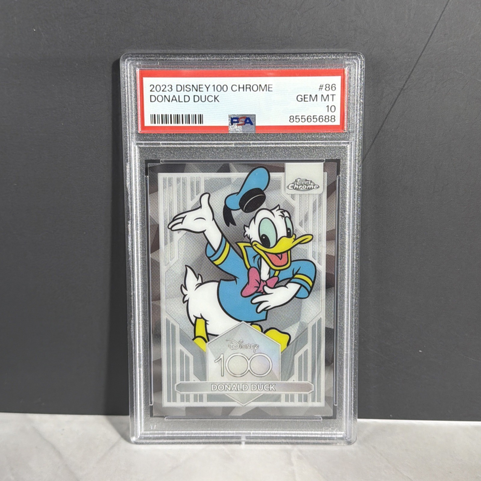 2023 Topps Chrome Disney 100 Donald Duck #86 PSA 10 GEM MINT