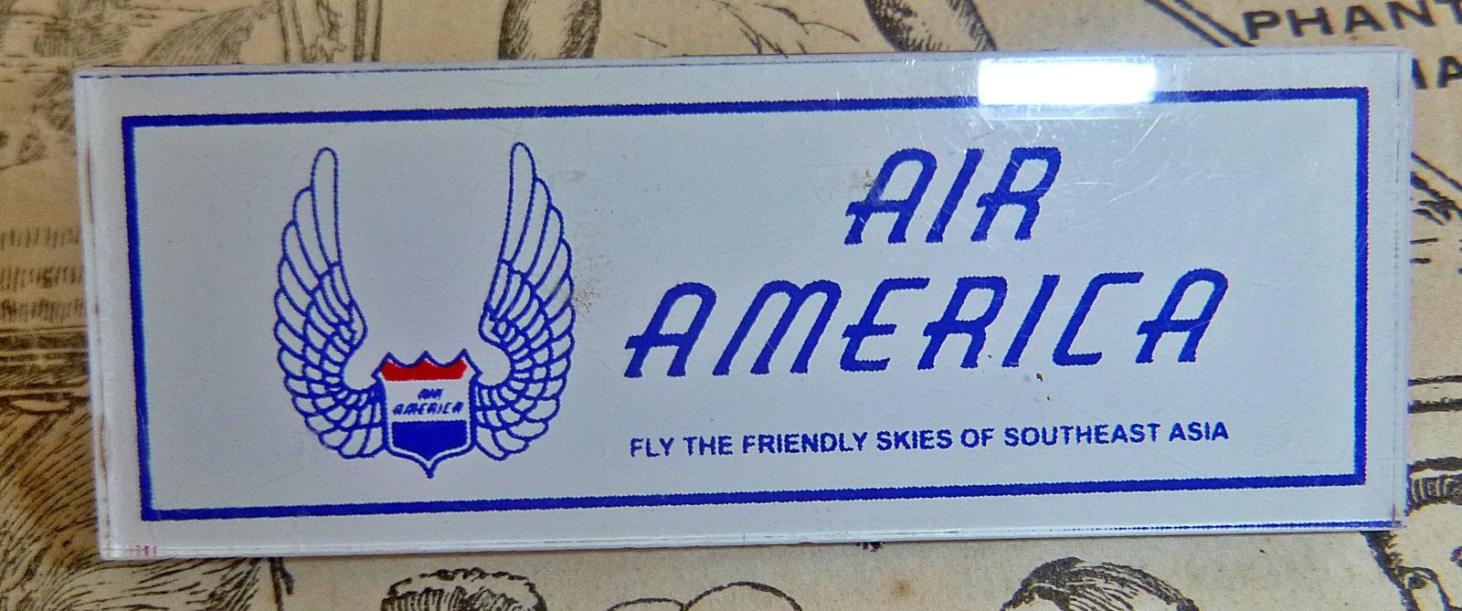 Very Rare - Cabin Crew Badge - CIA Airline - Air America - Vietnam War - E.192