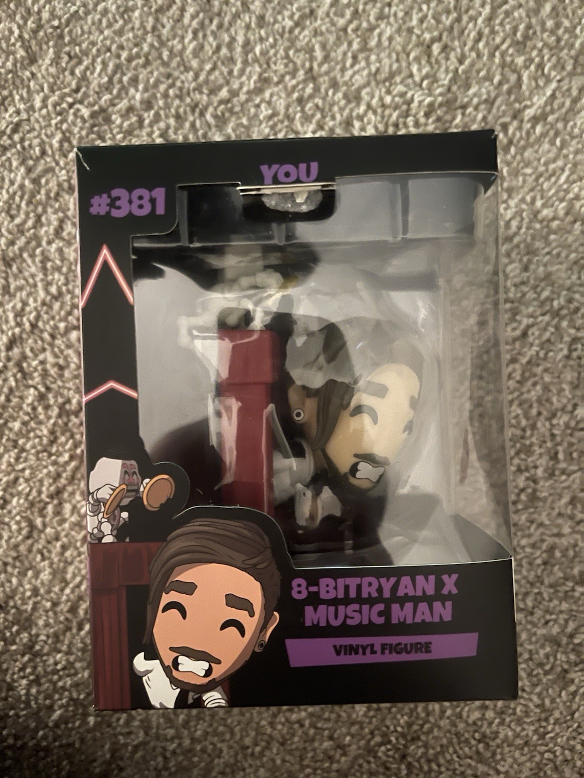 Youtooz 8-BitRyan x Music Man Vinyl Figure #381 with Protector