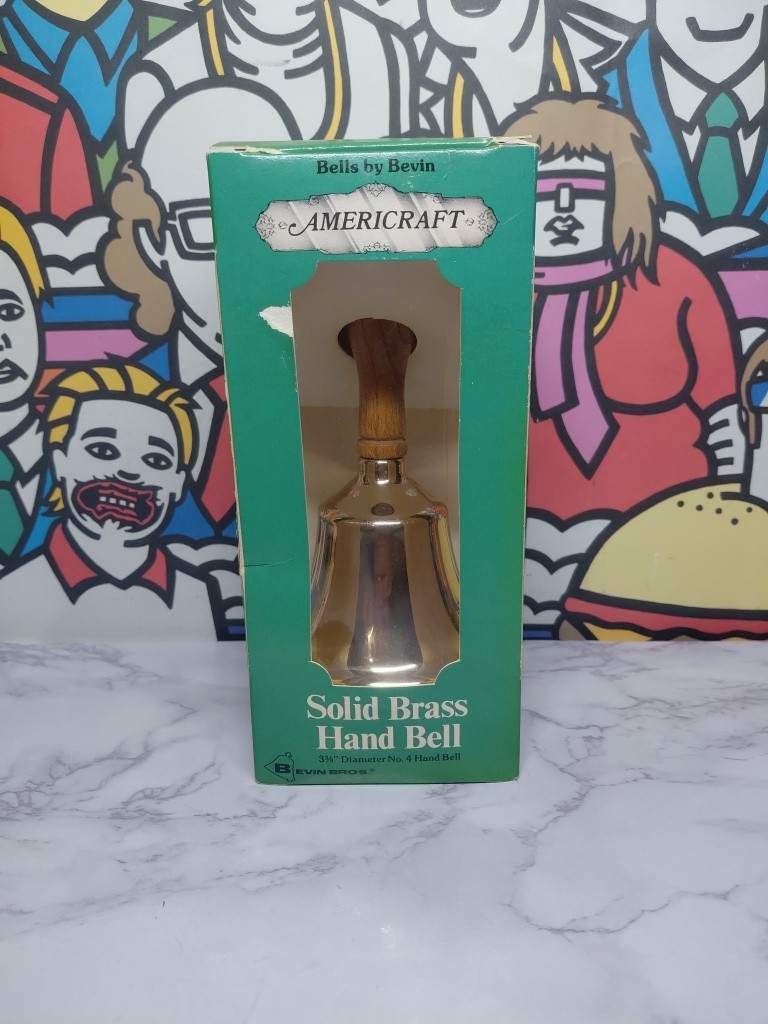 Vintage Americraft Solid Brass Bell Bevin 3 3/8\ Vintage Americraft Solid Brass Bell Bevin 3 3/8\