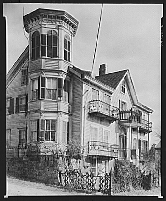 Photo:Old Mystic Connecticut 1935-1942 Historic House Victorian Mansion