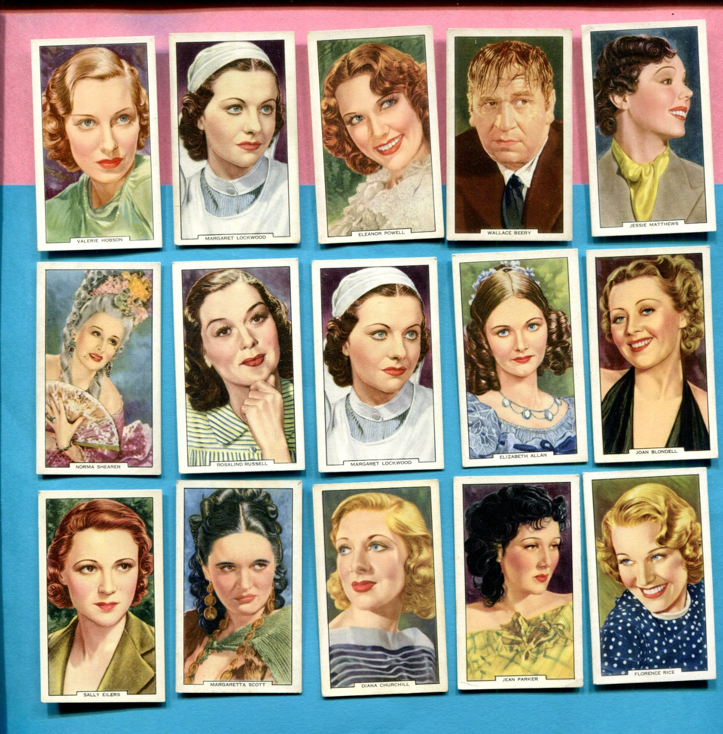 1939 GALLAHER LTD. MY FAVORITE PART 15 DIFFERENT TOBACCO CARD LOT