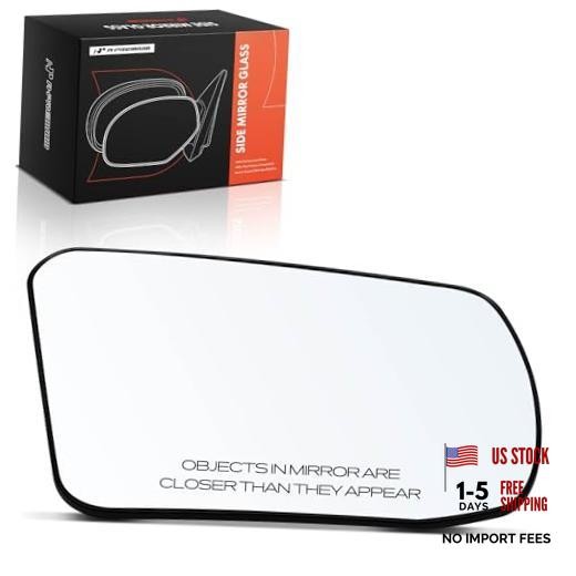 Right Passenger Side Non-Heated Mirror Glass with Backing Plate