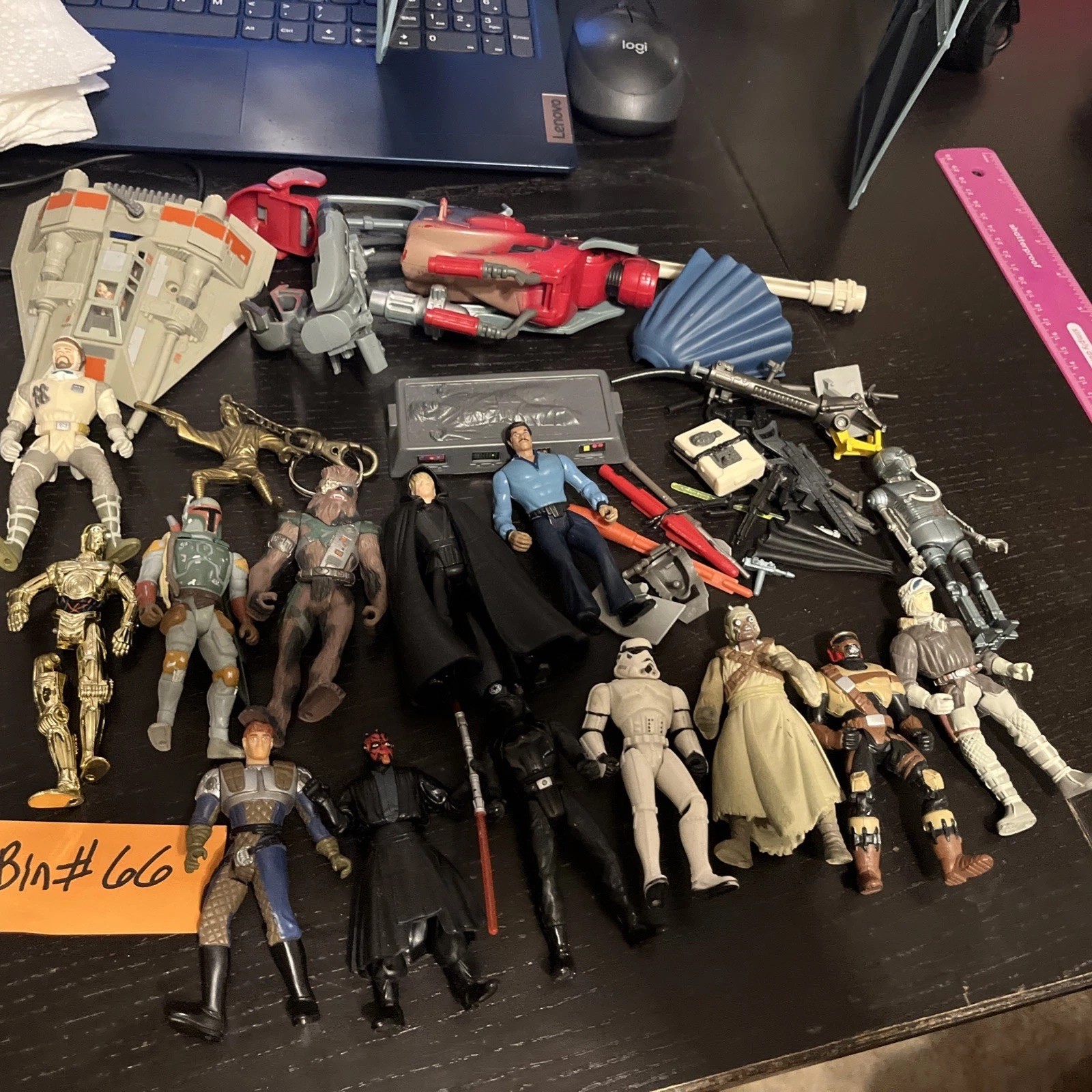 1995 ORIGINAL Large Lot Of Star Wars Kenner Figures Boba Fett Vader Hans & Extra 1995 ORIGINAL Large Lot Of Star Wars Kenner Figures Boba Fett Vader Hans & Extra