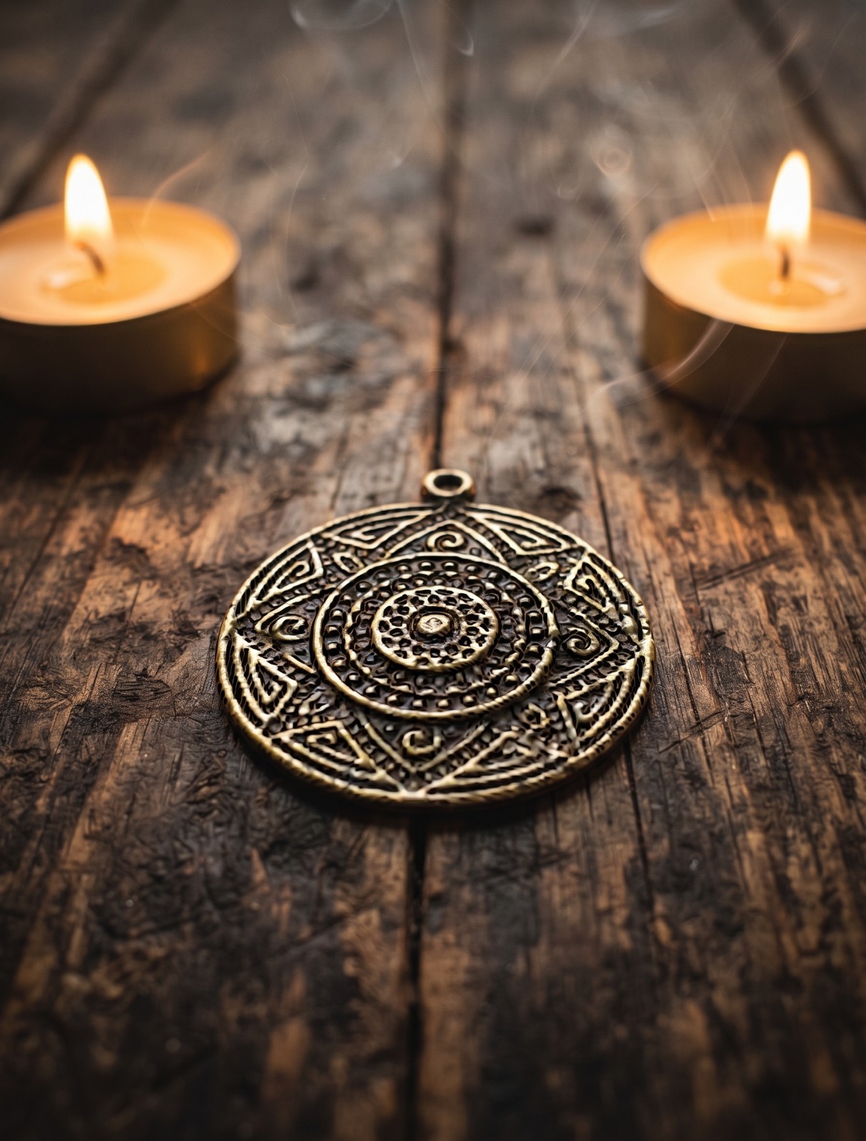 Win The Lottery Energy Infused White Light Magick Sacred Geometry Copper Pendant