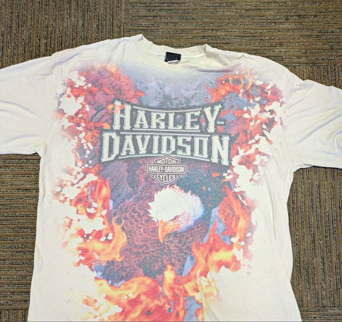 Harley-Davidson Orlando FL Eagle Graphic T-Shirt White Size 2XL