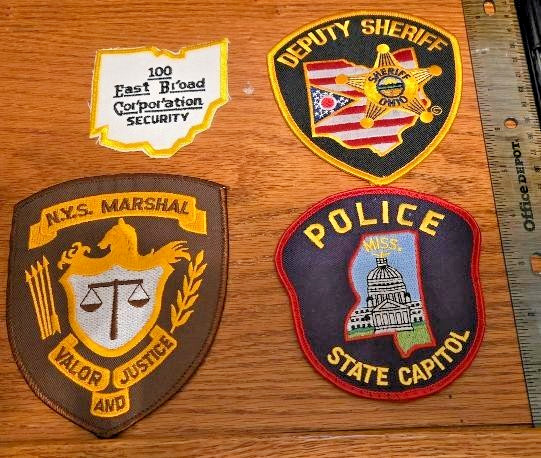 ASSORTED STATES POLICE PATCH LOT