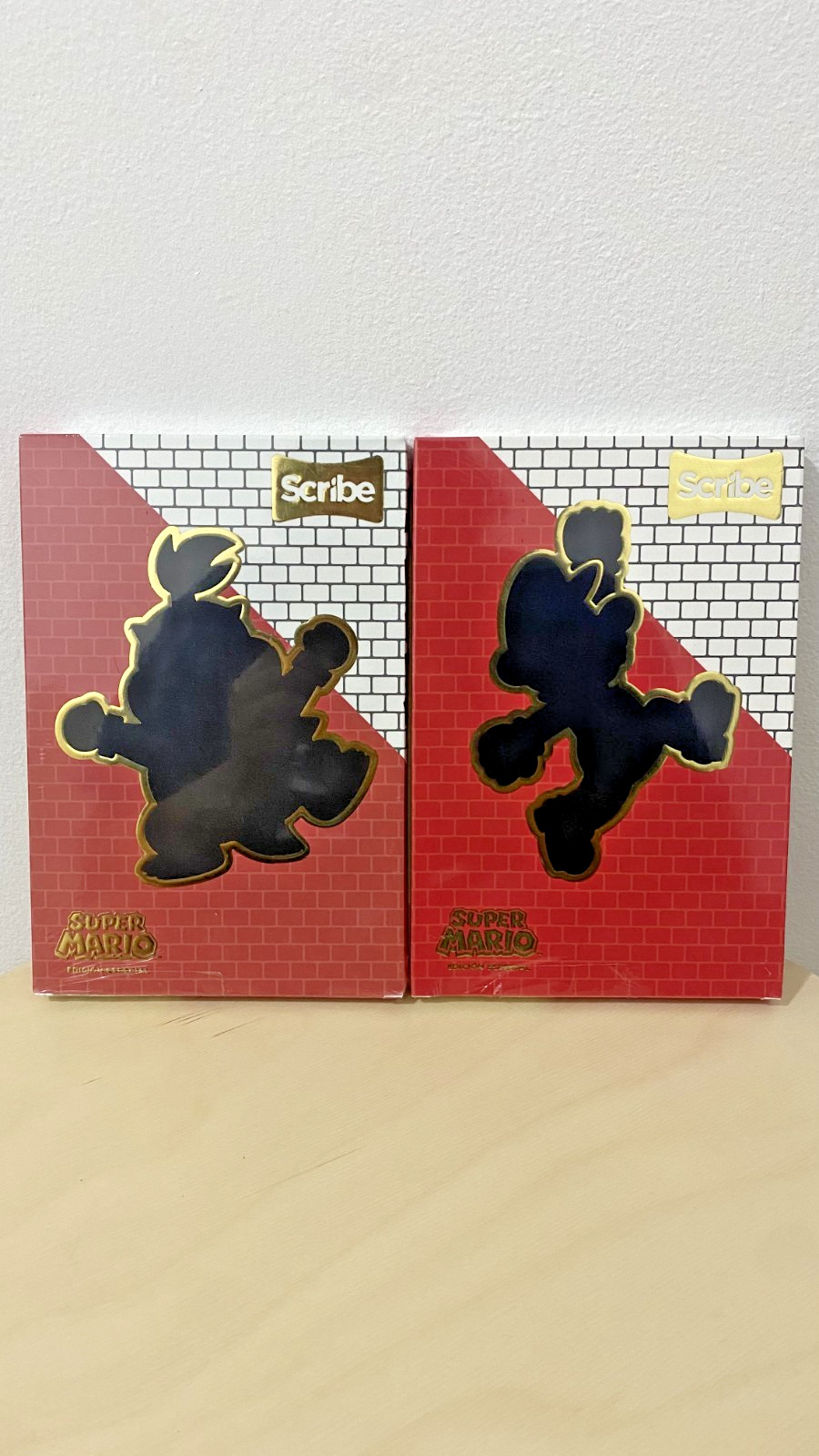 RARE Scribe Super Mario Bros. Notebooks  – 100 Sheets Each – NEW - 13 cm × 19 cm