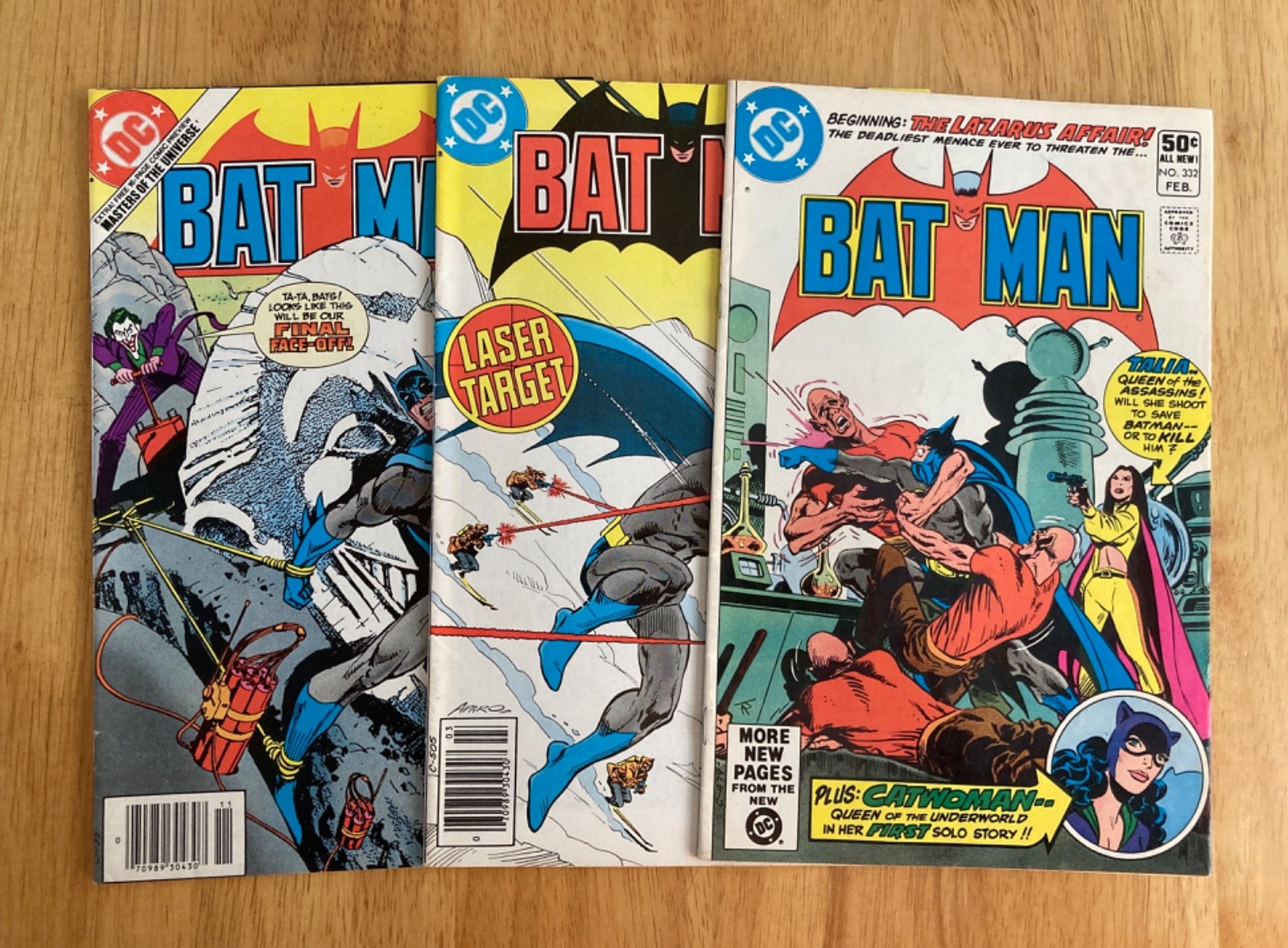 Lot of *3* BATMAN: #332 (FN/VF), 333, 353 (VF-) *2 Keys 2 Newsstand*