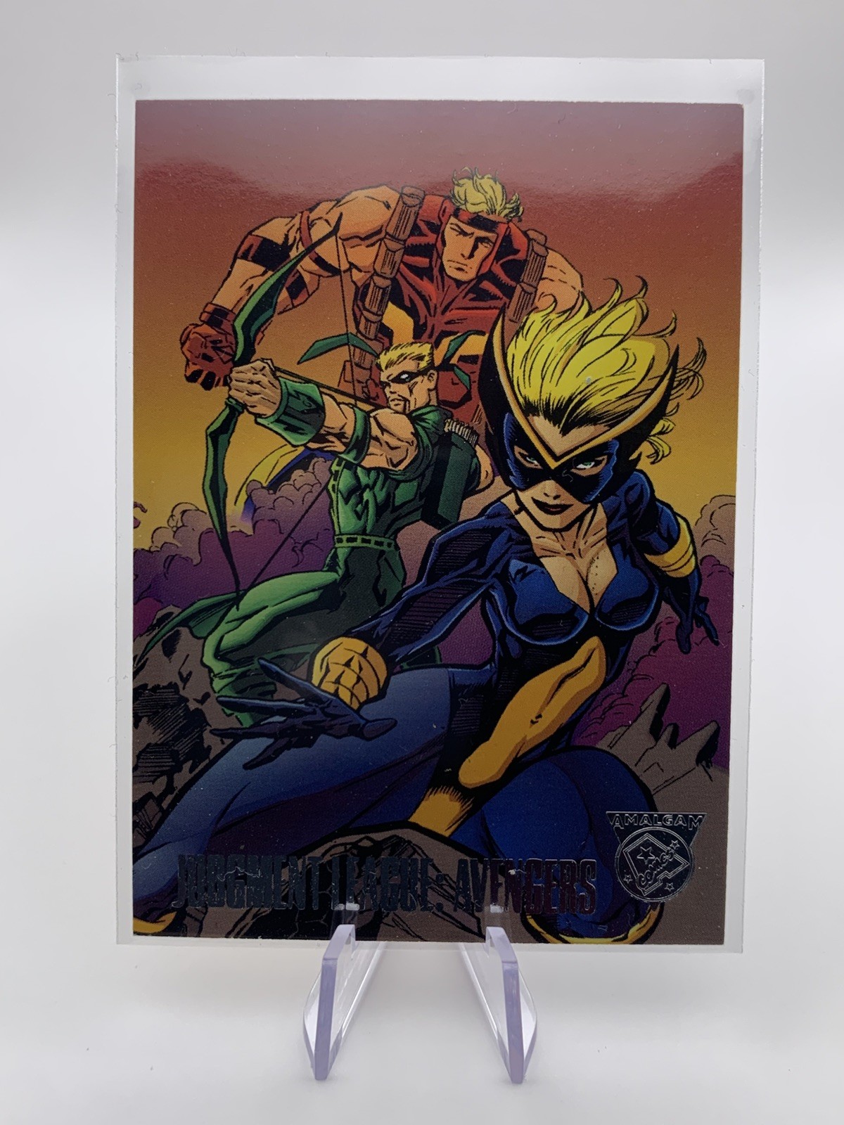 1996 Fleer Skybox DC Marvel Amalgam Comics #18 Judgment League: Avengers