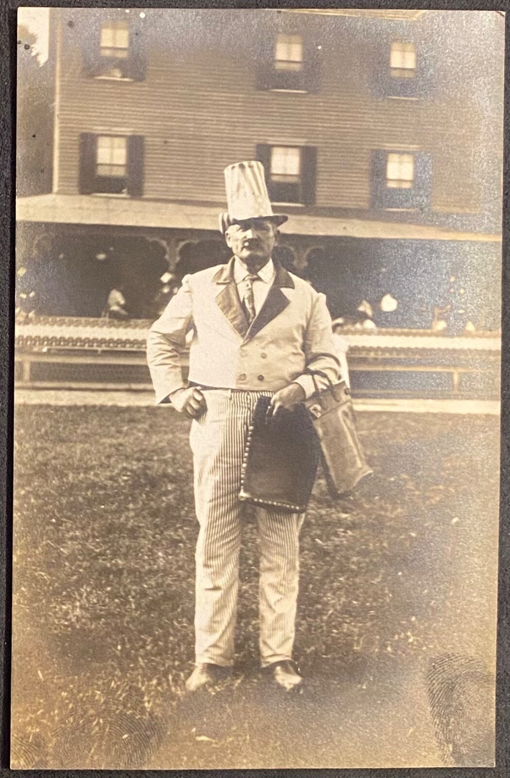 REAL PHOTO~MAN DRESSED AS UNCLE SAM~Catskills Mtns New York~RPPC POSTCARD REAL PHOTO~MAN DRESSED AS UNCLE SAM~Catskills Mtns New York~RPPC POSTCARD