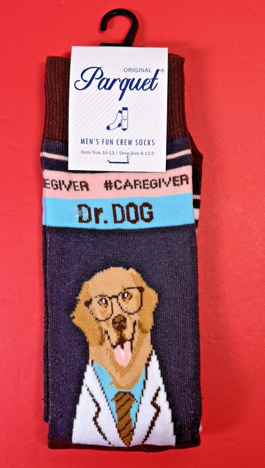 Golden Retriever Argyle Unisex Crew Socks L/XL 10-13 Novelty Fashion New w/Tags Golden Retriever Argyle Unisex Crew Socks L/XL 10-13 Novelty Fashion New w/Tags