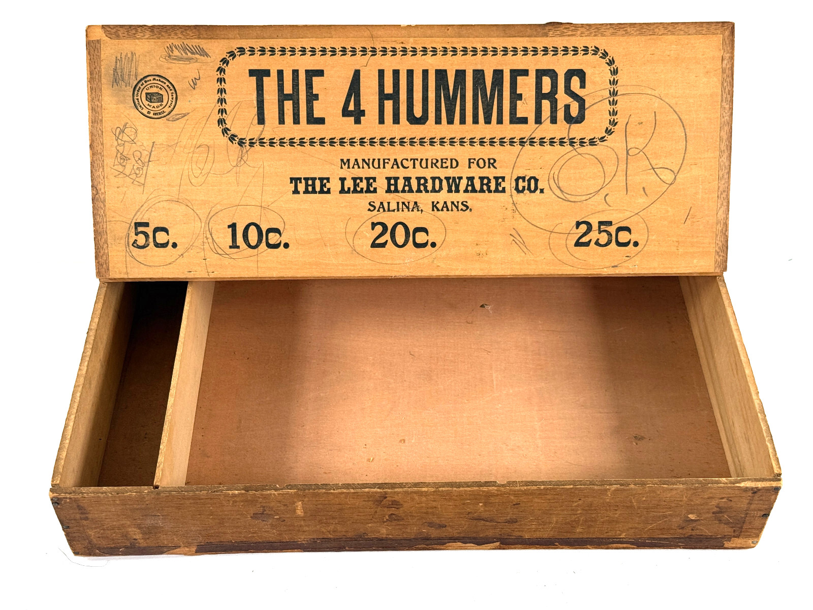 RARE 1920s H.D. Lee Hardware 4 Hummers Lock Store Advertising Display Salina KS RARE 1920s H.D. Lee Hardware 4 Hummers Lock Store Advertising Display Salina KS
