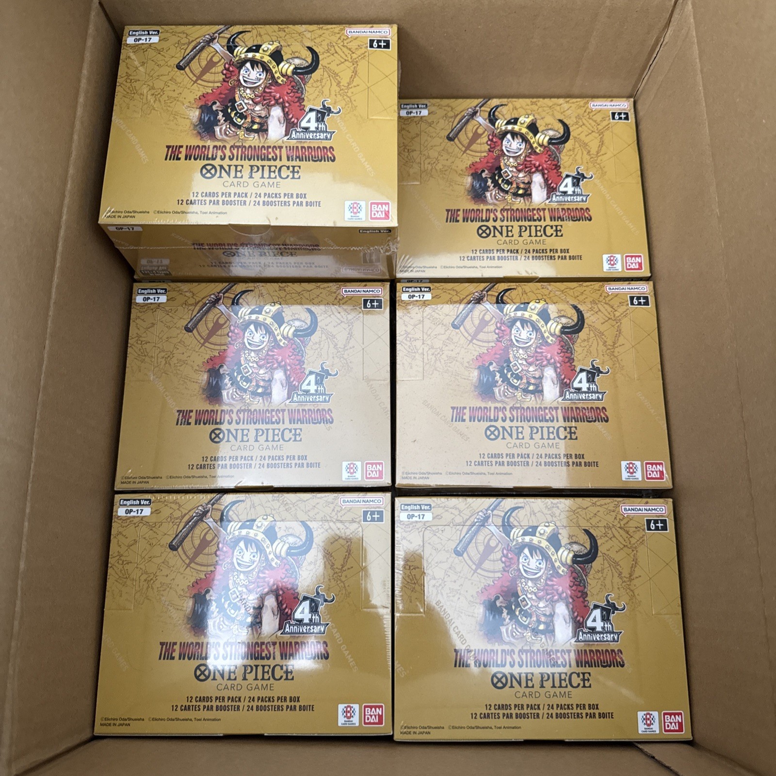 One Piece Card Game OP17 The Worlds Strongest Warriors Booster Box New & Sealed One Piece Card Game OP17 The Worlds Strongest Warriors Booster Box New & Sealed