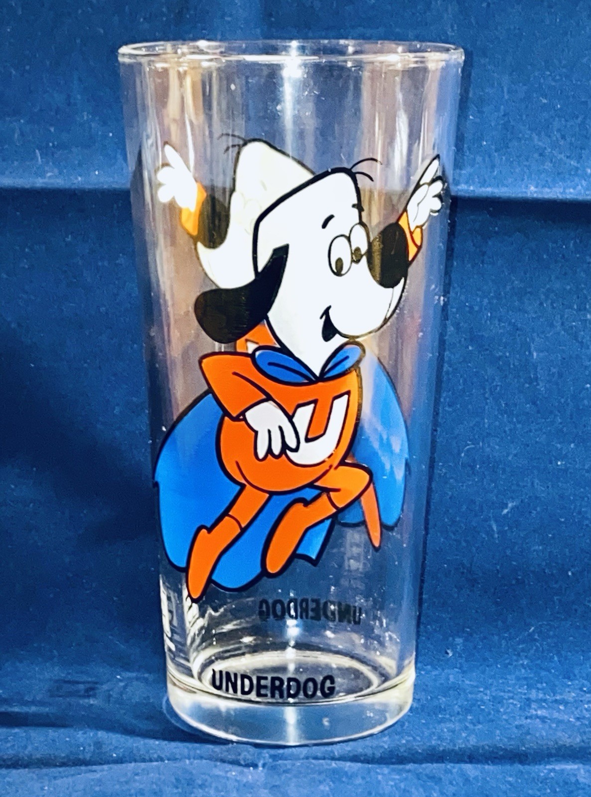 Vintage Leonardo TTV UNDERDOG Pepsi Collector Series Drinking Glass 1970\'s