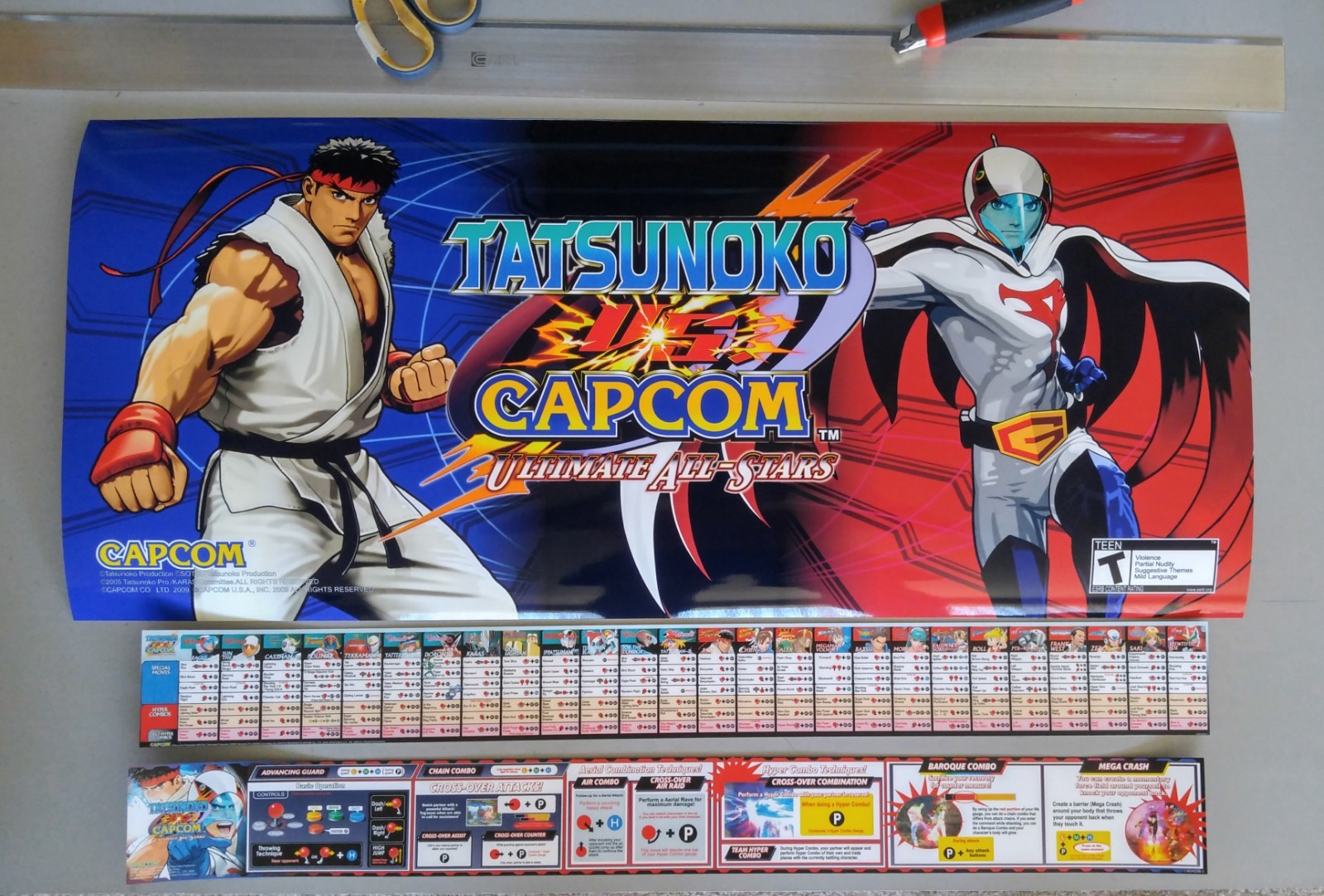 CAPCOM Tatsunoko vs Capcom art set for Sega Lindbergh Jamma