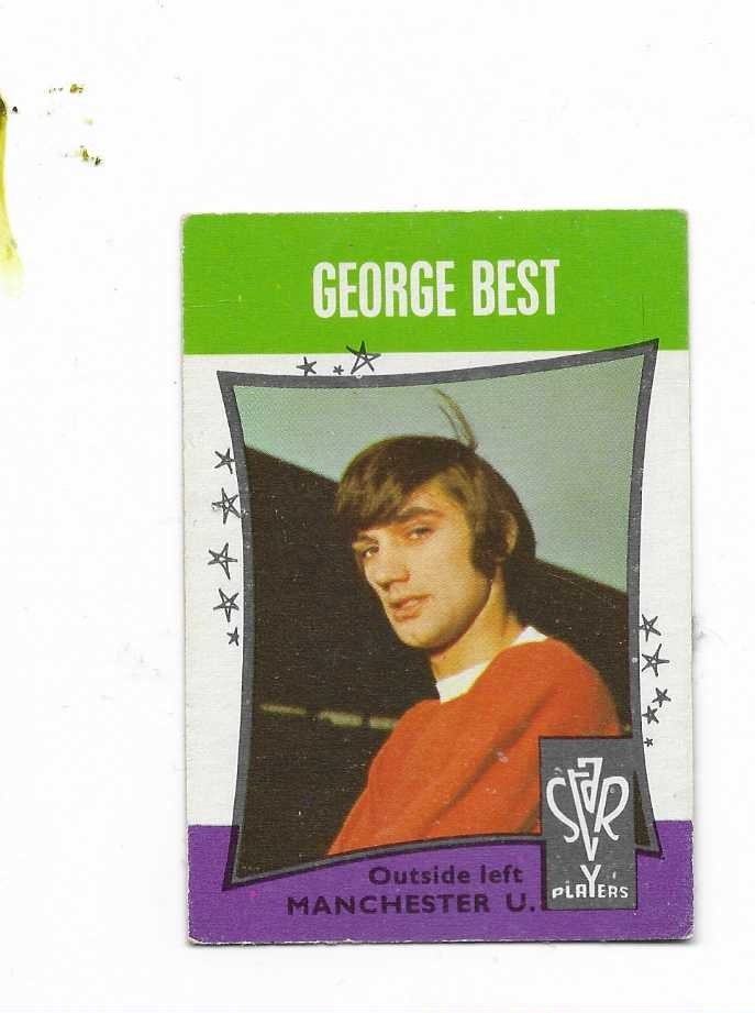 1967 A&BC FOOTBALL STAR PLAYERS GEORGE BEST MANCHESTER UNITED NR. MINT - MINT