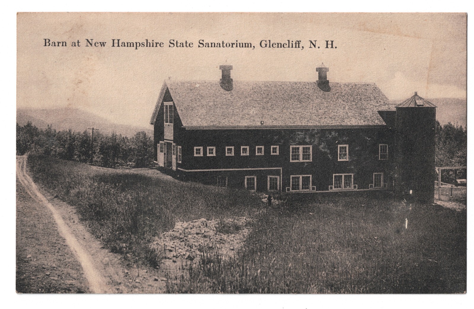 The Barn at NH State Tuberculosis Sanatorium Glencliff 1922