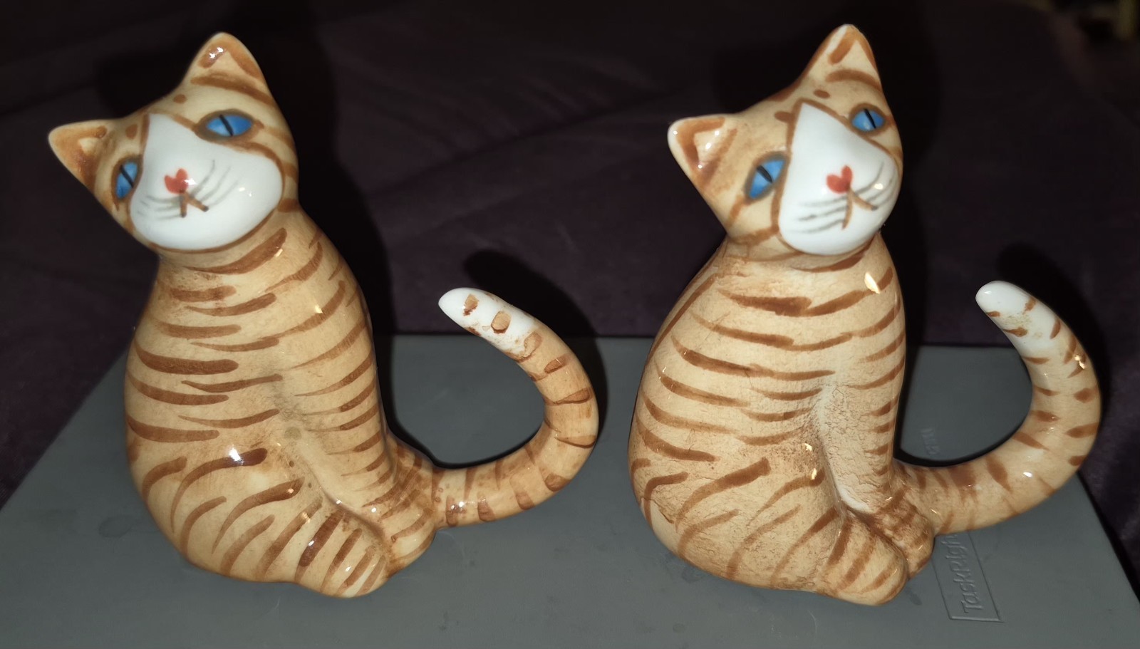 Vintage Orange Tabby Cat Napkin Ring Holder, Ring Holder, Fine Bone China Vintage Orange Tabby Cat Napkin Ring Holder, Ring Holder, Fine Bone China