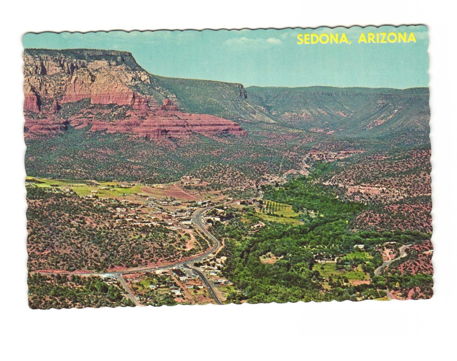 Sedona AZ Western way of living vintage postcard unposted