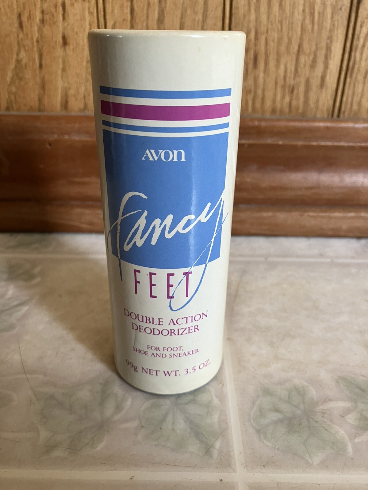 VTG Avon 1981 Fancy Feet Double Action Talc Deodorizer Powder 3.5 oz