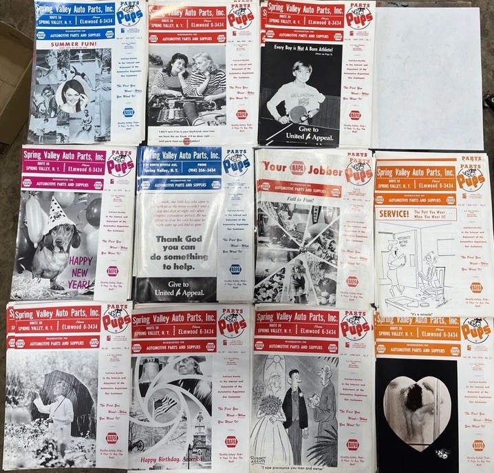 Vintage 1970 NAPA Parts Pups Magazines (11)