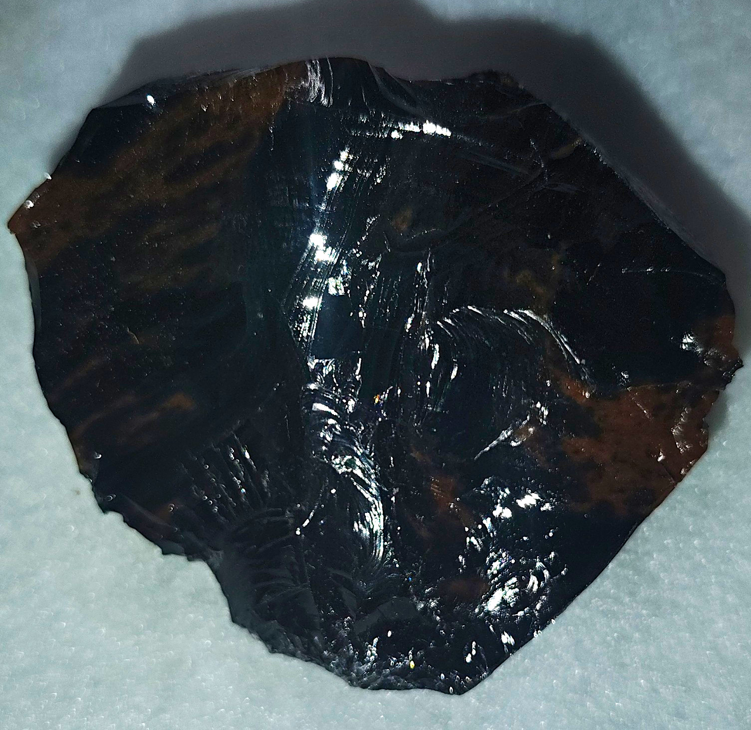 Fire Obsidian Rough Stone Mineral Specimen Chunk for Cabbing (Uncut) Fire Obsidian Rough Stone Mineral Specimen Chunk for Cabbing (Uncut)
