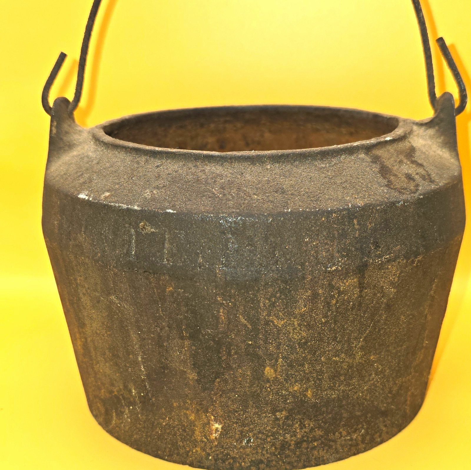 Antique HOLLANDS MFG CO Cast Iron Lead Smelting Pot Erie PA USA